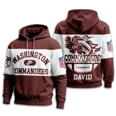 Washington Commanders | Premium NFL Touchdown Spirit Personalized Hoodie TD