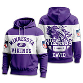 Minnesota Vikings | Premium NFL Touchdown Spirit Personalized Hoodie TD