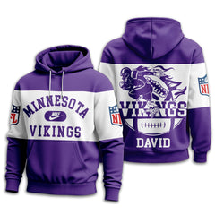 Minnesota Vikings | Premium NFL Touchdown Spirit Personalized Hoodie TD