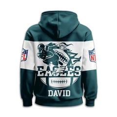 Philadelphia Eagles | Premium NFL Touchdown Spirit Personalized Hoodie TD