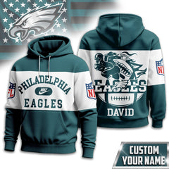 Philadelphia Eagles | Premium NFL Touchdown Spirit Personalized Hoodie TD