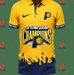 Indiana Pacers 2024 2025 NBA Season Champions Polo Shirt