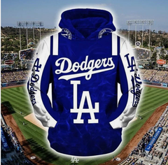 Los Angeles Dodgers Baseball Pullover And Zippered Hoodies Custom 3D BG