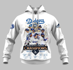 LA Dodgers 2025 World Series Champions Back 2 Back Hoodie