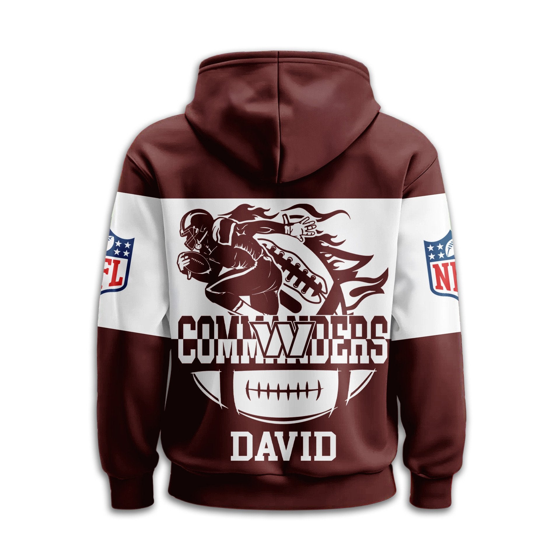 Washington Commanders | Premium NFL Touchdown Spirit Personalized Hoodie TD