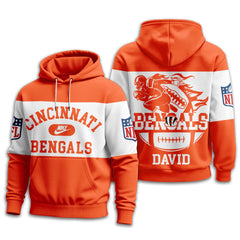 Cincinnati Bengals | Premium NFL Touchdown Spirit Personalized Hoodie TD