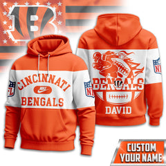 Cincinnati Bengals | Premium NFL Touchdown Spirit Personalized Hoodie TD