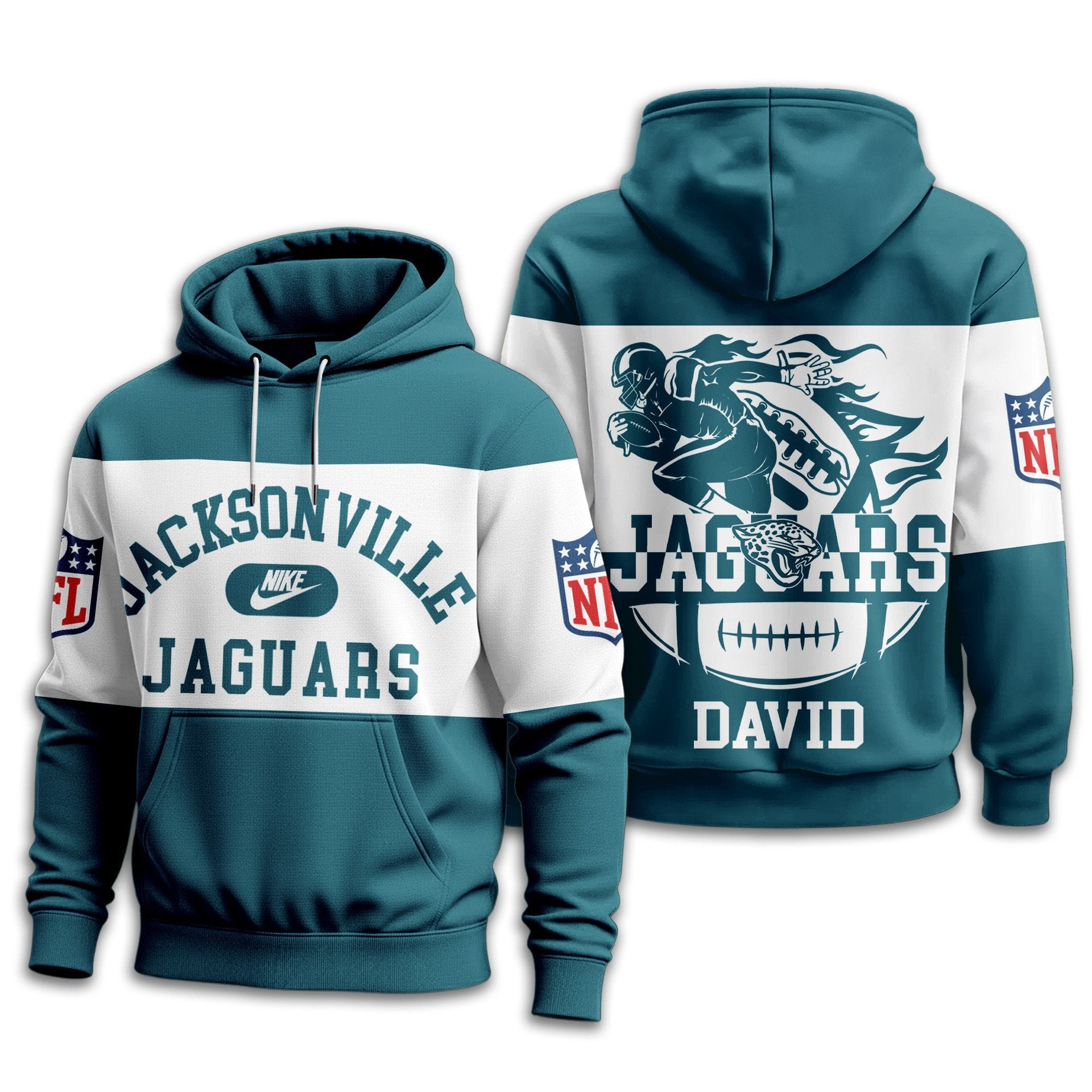Jacksonville Jaguars | Premium NFL Touchdown Spirit Personalized Hoodie TD