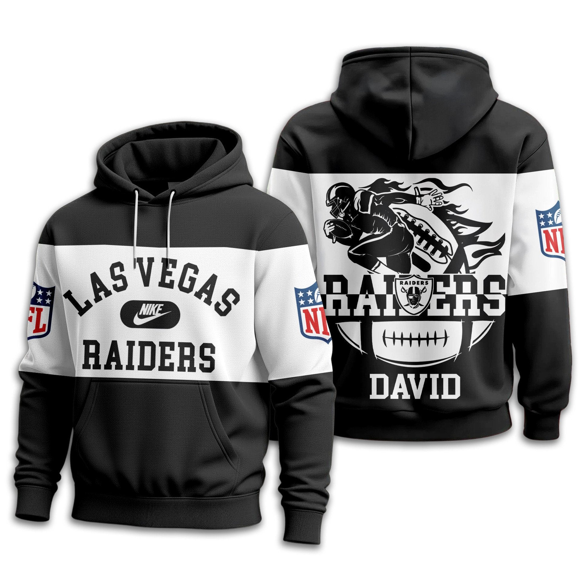 Las Vegas Raiders | Premium NFL Touchdown Spirit Personalized Hoodie TD