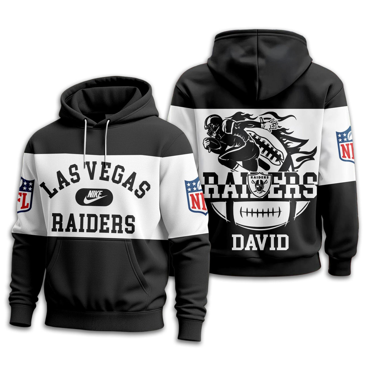 Las Vegas Raiders | Premium NFL Touchdown Spirit Personalized Hoodie TD