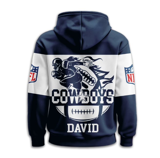 Dallas Cowboys | Premium NFL Touchdown Spirit Personalized Hoodie TD