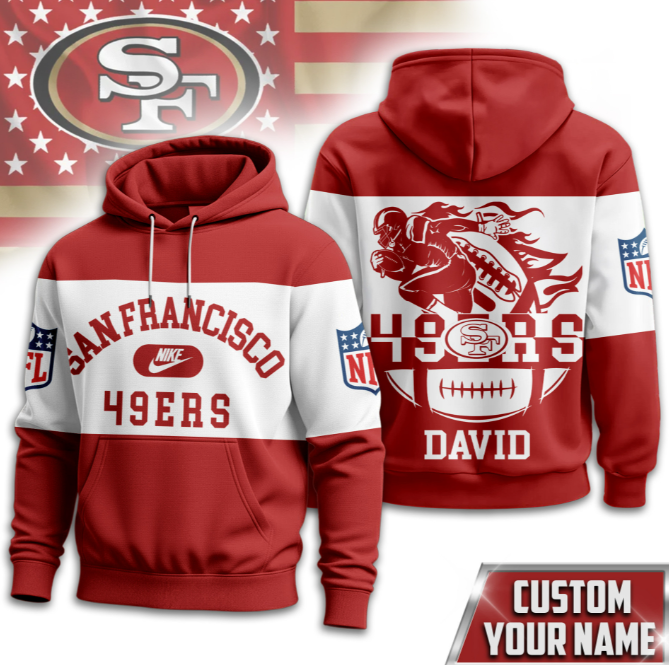 San Francisco 49ers | Premium NFL Touchdown Spirit Personalized Hoodie TD