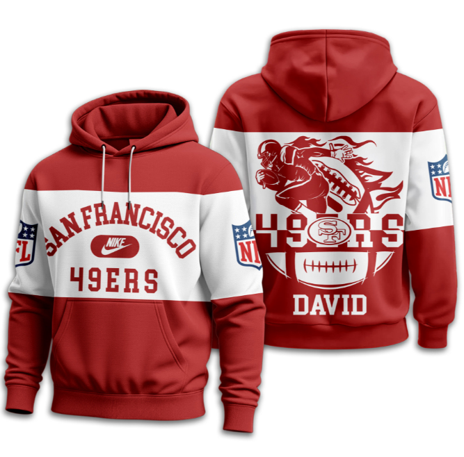 San Francisco 49ers | Premium NFL Touchdown Spirit Personalized Hoodie TD