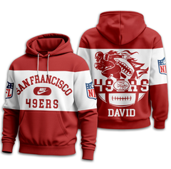 San Francisco 49ers | Premium NFL Touchdown Spirit Personalized Hoodie TD