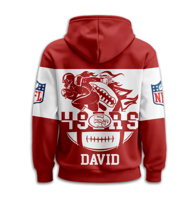 San Francisco 49ers | Premium NFL Touchdown Spirit Personalized Hoodie TD