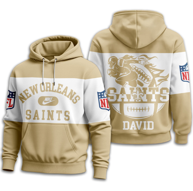 New Orleans Saints | Premium NFL Touchdown Spirit Personalized Hoodie TD
