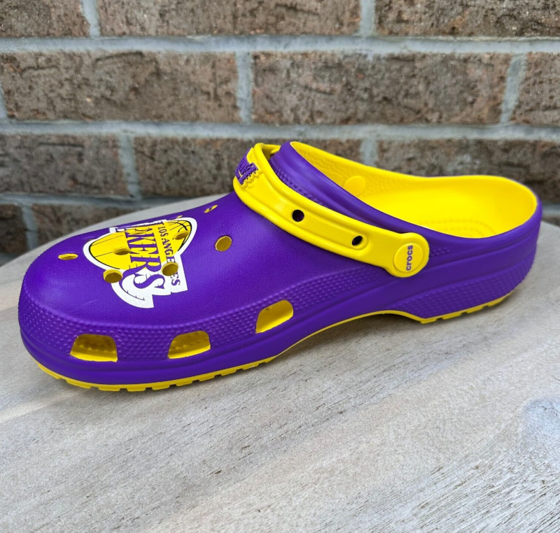 Crocs NBA Los Angeles Lakers Classic Clogs Purple Basketball Lebron