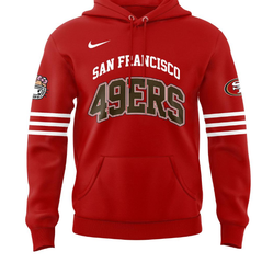 San Francisco 49ers 50th Anniversary Of Hello Kitty Red Version Hoodie