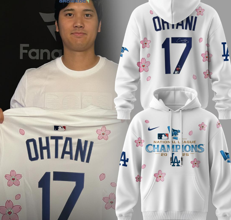 Los Angeles Dodgers Ohtani NLCS 2025 Champions Hoodie