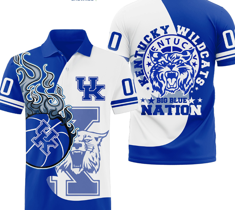 Kentucky Wildcats Big Blue Nation Polo Shirt