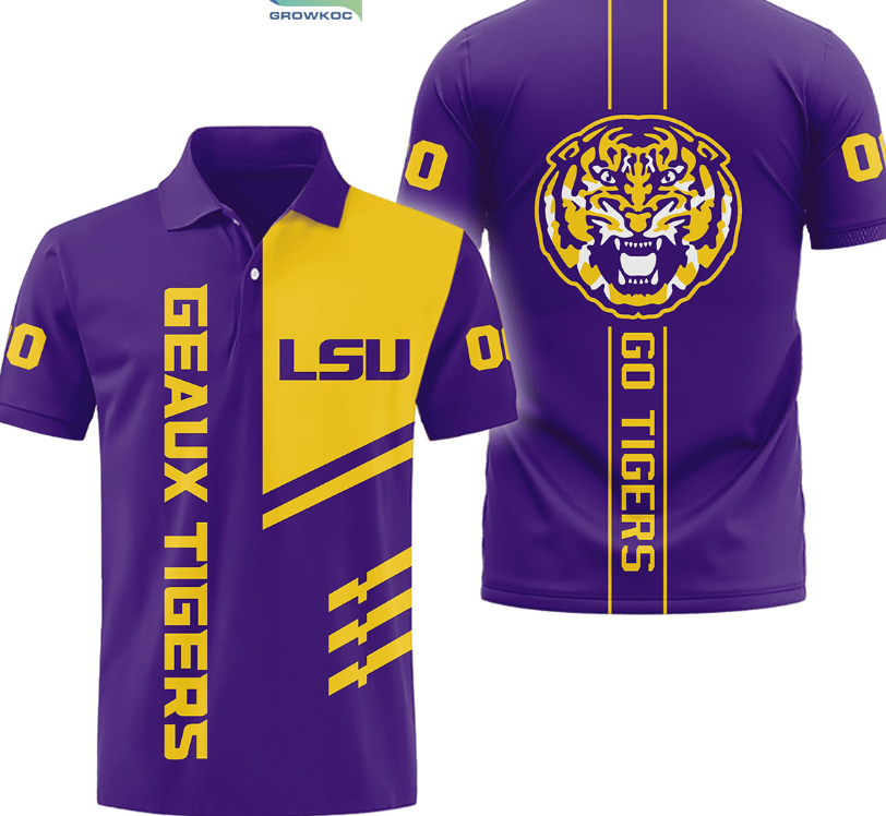 LSU tigers Geaux Tigers Fan Polo Shirt