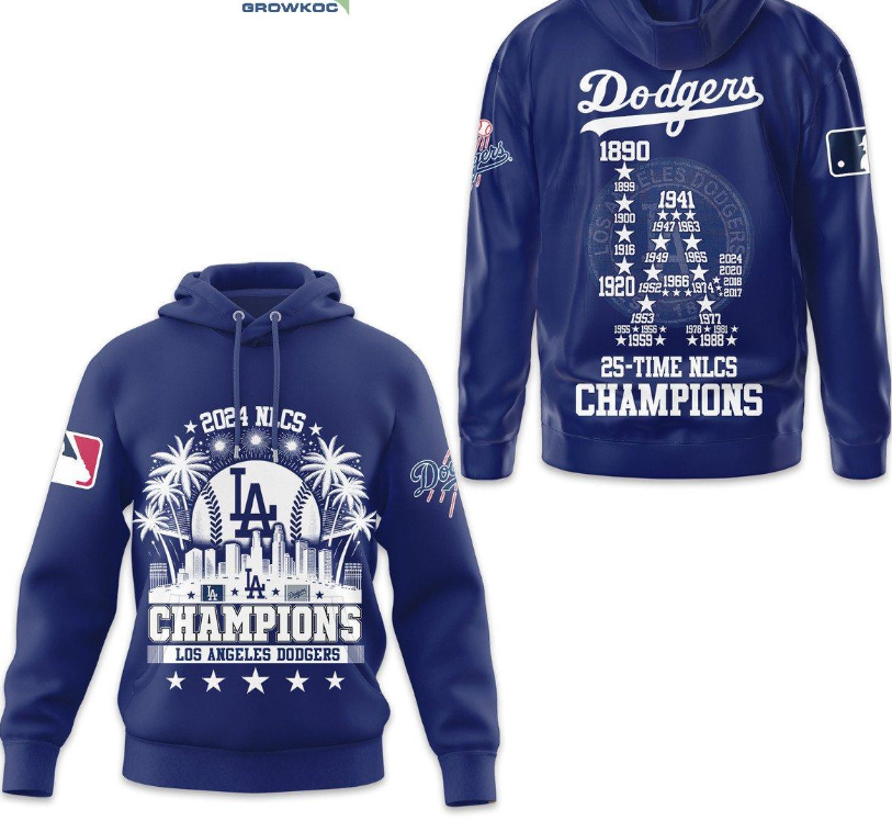 Los Angeles Dodgers 25th Time Of NLCS Champions National Champs